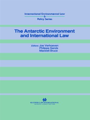 cover image of The Antarctic Environment and International Law